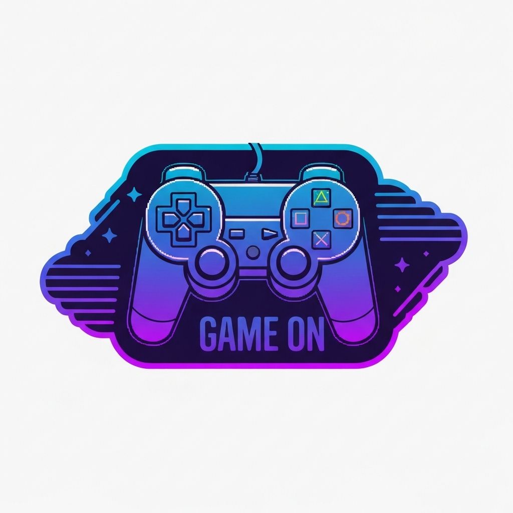 AI sticker: Retro gaming controller